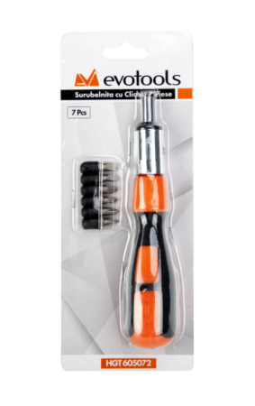 Surubelnita cu clichet EvoTools 7 piese | PT Vest [1]