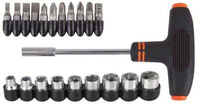 Unelte - Surubelnita tip T EvoTools 21 piese | PT Vest