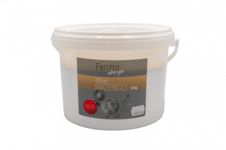 Tencuială decorativă de interior Materico XT Ferrara Design, albă, 6 kg [1]