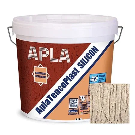 Vopsea si tencuieli decorative - Tencuială Apla TencoPlast Silicon, Silk, 2 mm, 24 kg | PT Vest