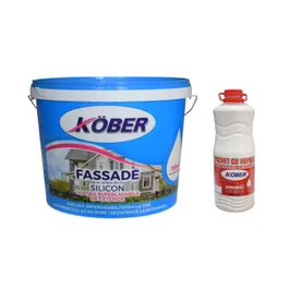 Vopsea si tencuieli decorative - Vopsea Köber Fassade Alb 15 L + Amorsă 3 L | PT Vest