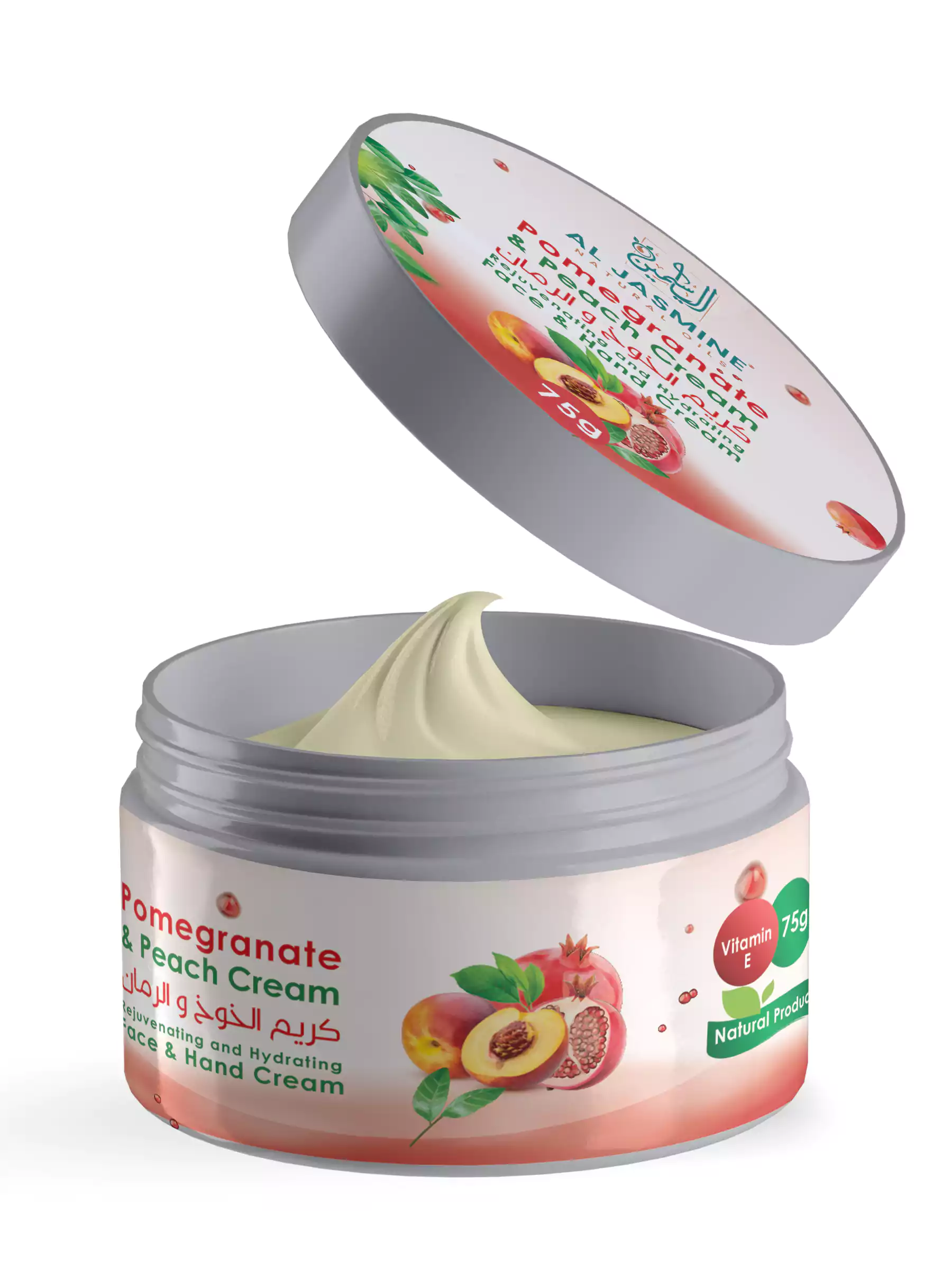 Toate produsele - Crema de fata si de corp cu extract de rodie si piersica 75G