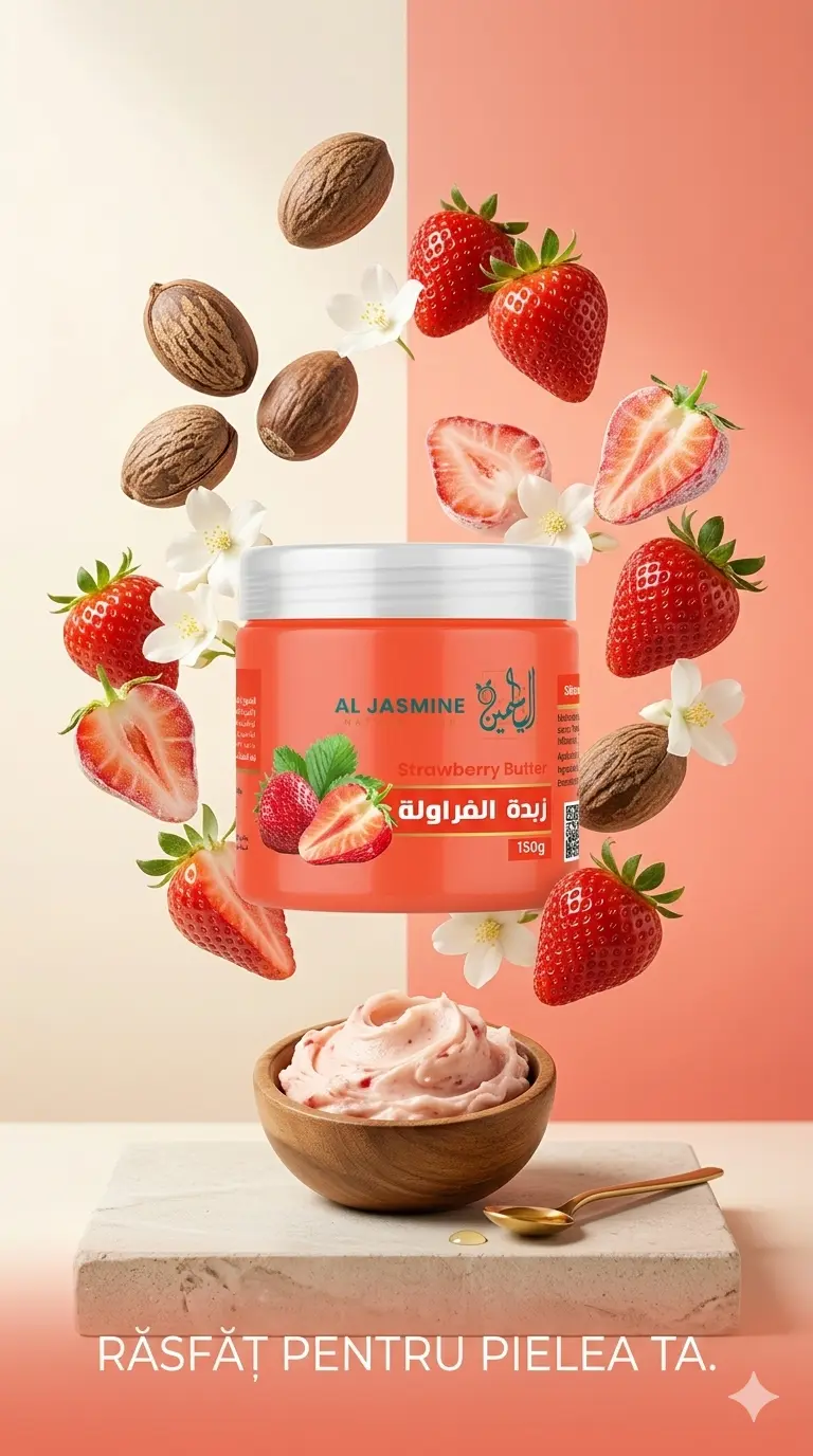 Toate produsele - Unt de shea  cu extract de capsune 150G