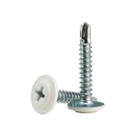 Coase electrice si Motocoase - Surub autoforant cap plat si saiba 4.2x16mm  - 1000buc/cutie