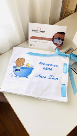 Botez - Kit Prima mea Baita Ursulet in cadita personalizat