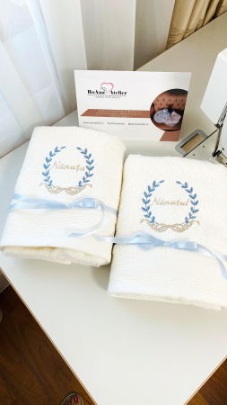 Prosoape brodate - Set prosoape brodate cadou Nanuti