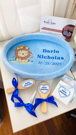 Tavite Mot Turta - Set Tavita Mot Bleu Personalizata Leut