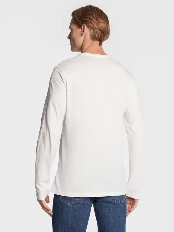 МУЖЧИНЫ - Lee Мужской Свитшот Белый / Чёрный Fitted