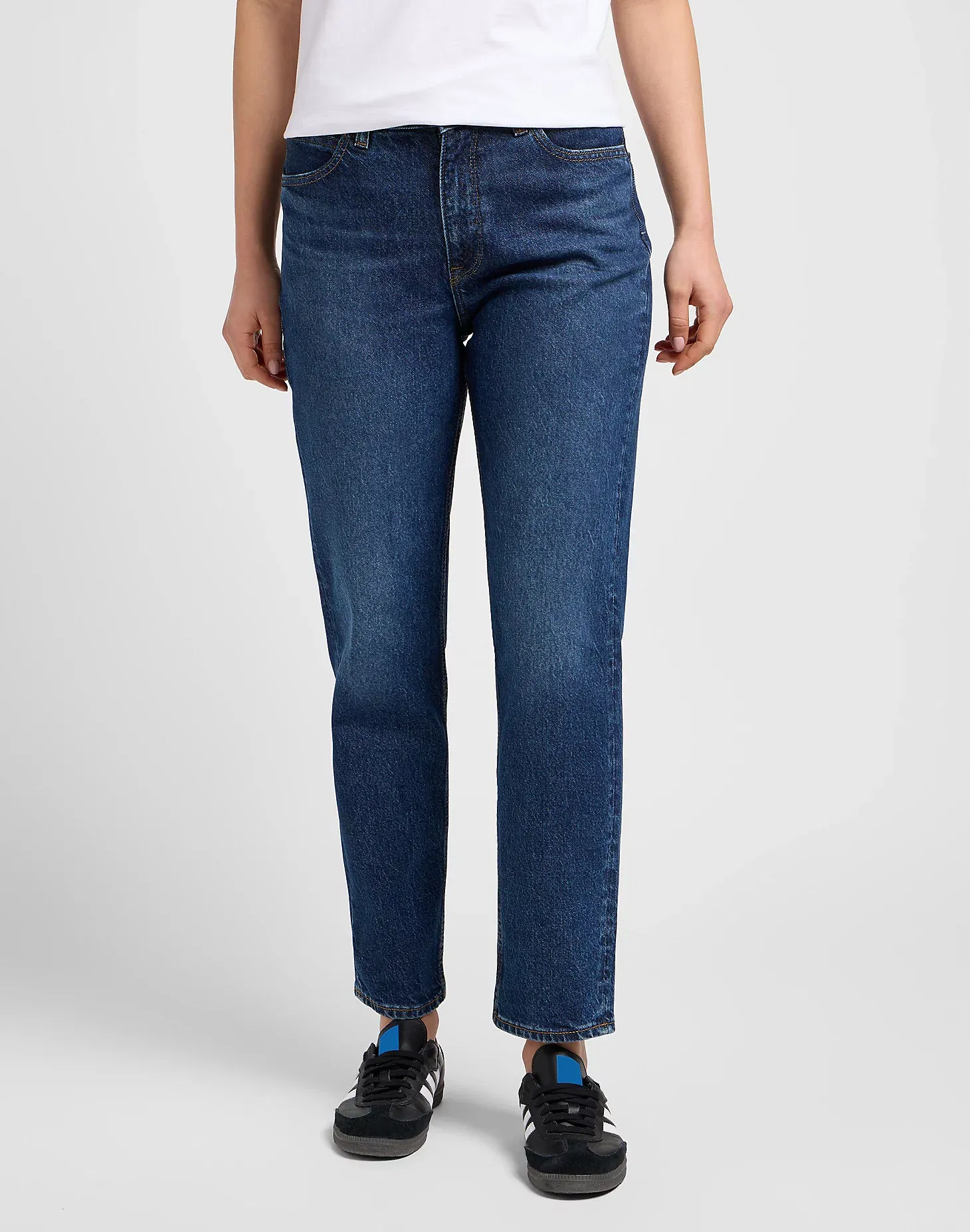 JEANS - Lee Blugi Albastri CAROL Regular Straight Femei