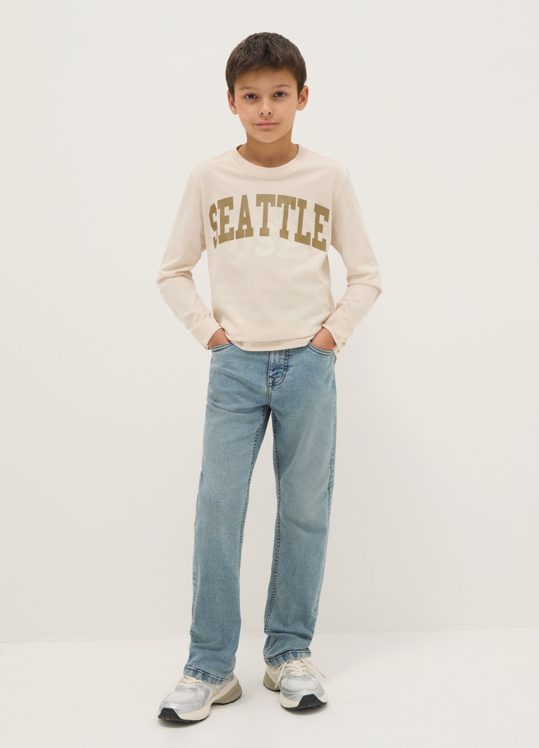 BAIETI - OVS Kids Blugi Medium Blue Baieti 10-15 Ani