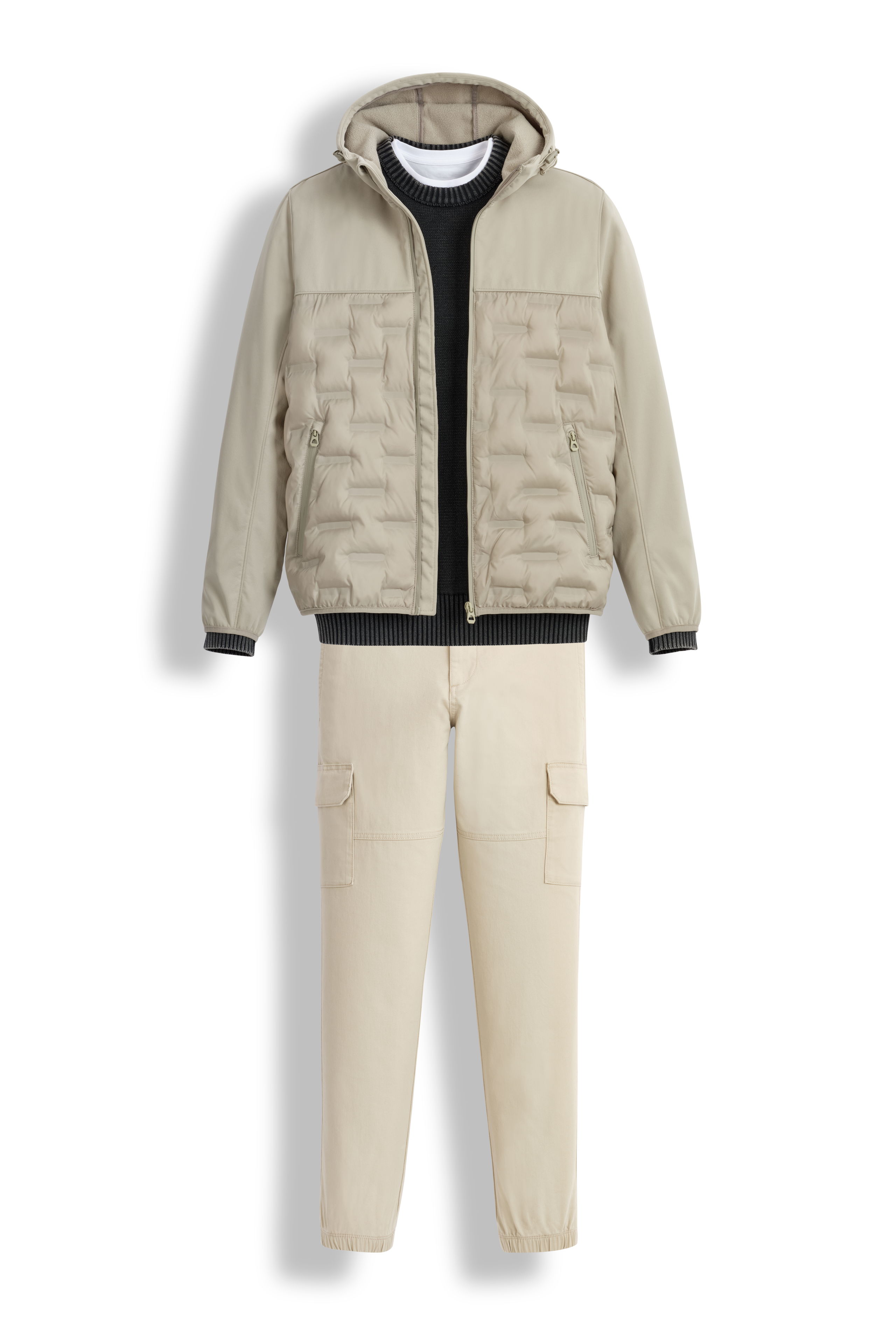 Celio Мужские Брюки Бежевые Slim [6]