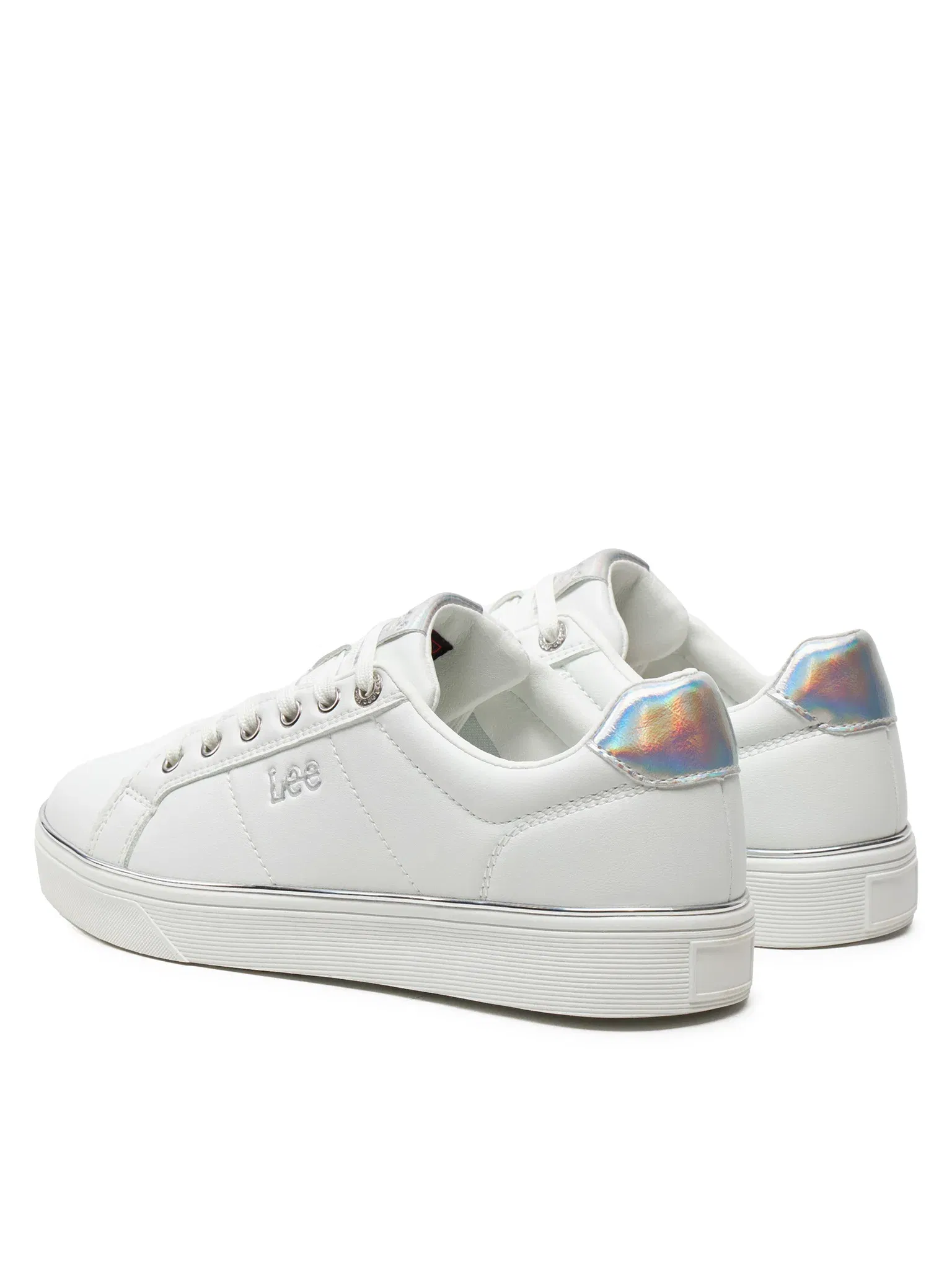 Lee Женская Обувь Яркая Белая/Серебро [4]