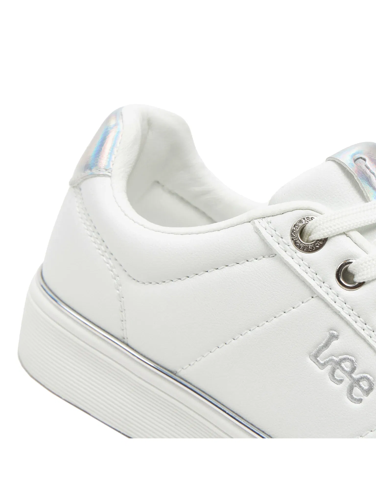 Lee Женская Обувь Яркая Белая/Серебро [5]