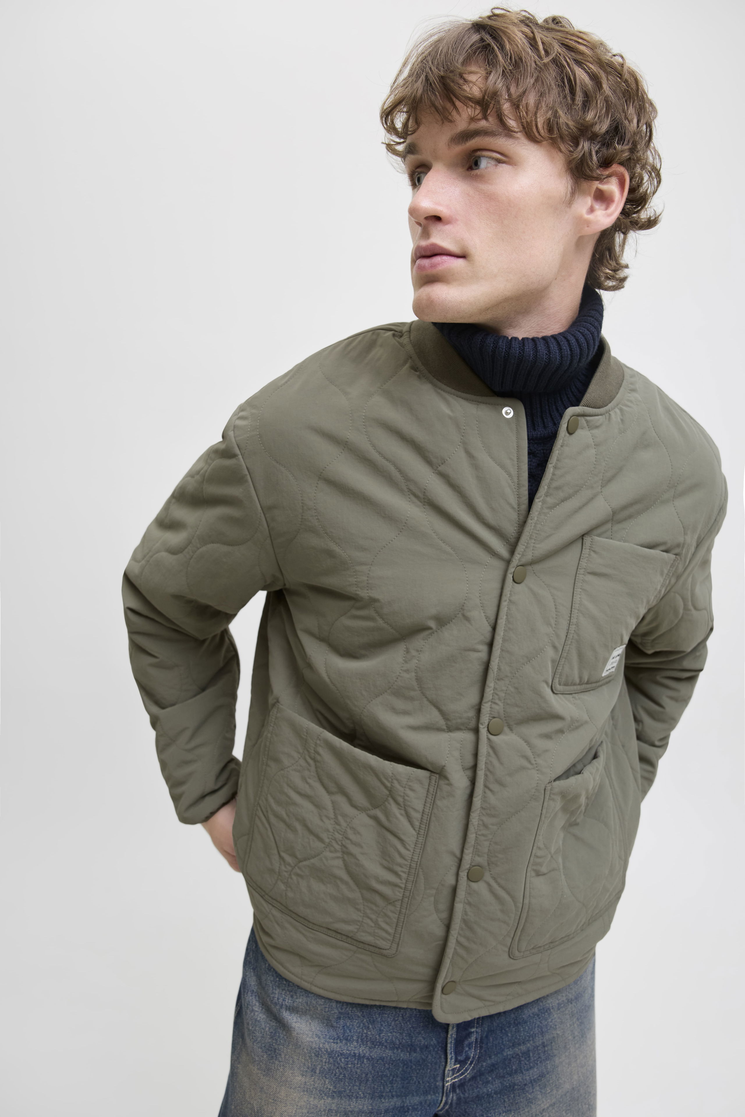 BARBATI - Jack Jones Geaca Verde Masliniu  Barbati