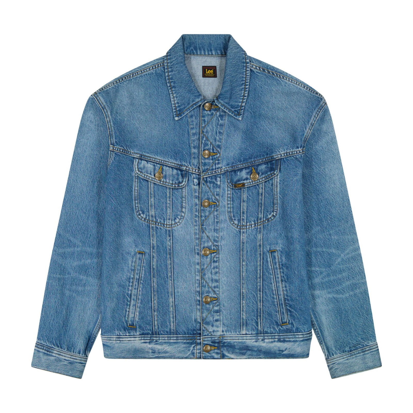 Lee Мужская Куртка Синяя Relaxed [6]