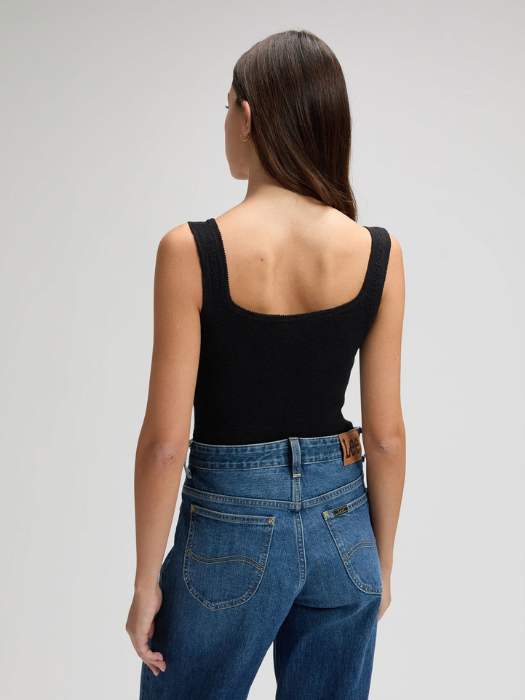 ЖЕНЩИНЫ - Lee Женская Майка Чёрная Slim