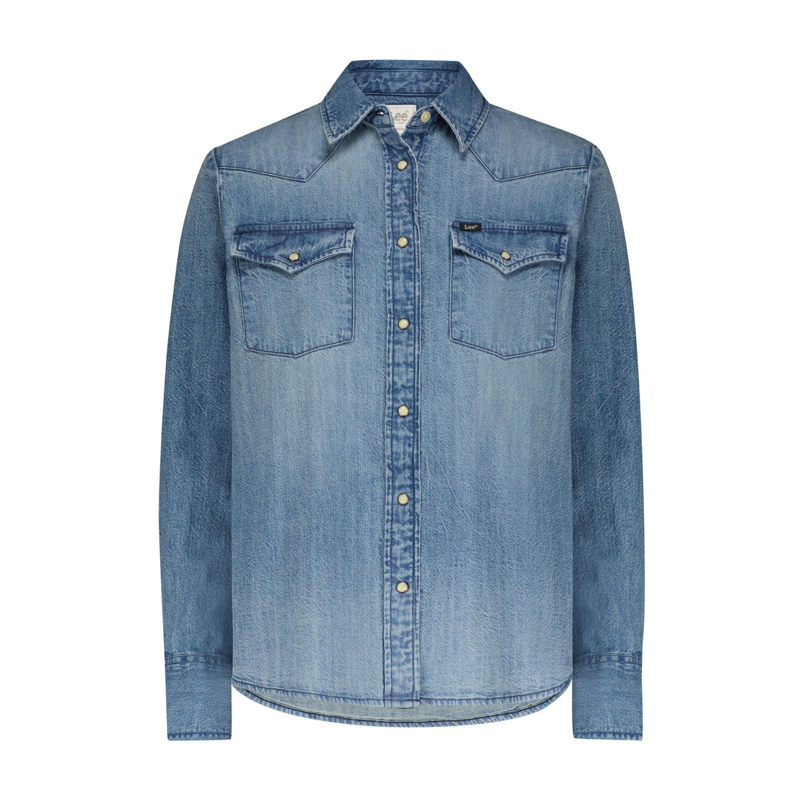 ЖЕНЩИНЫ - Lee Женская Рубашка Синяя Regular