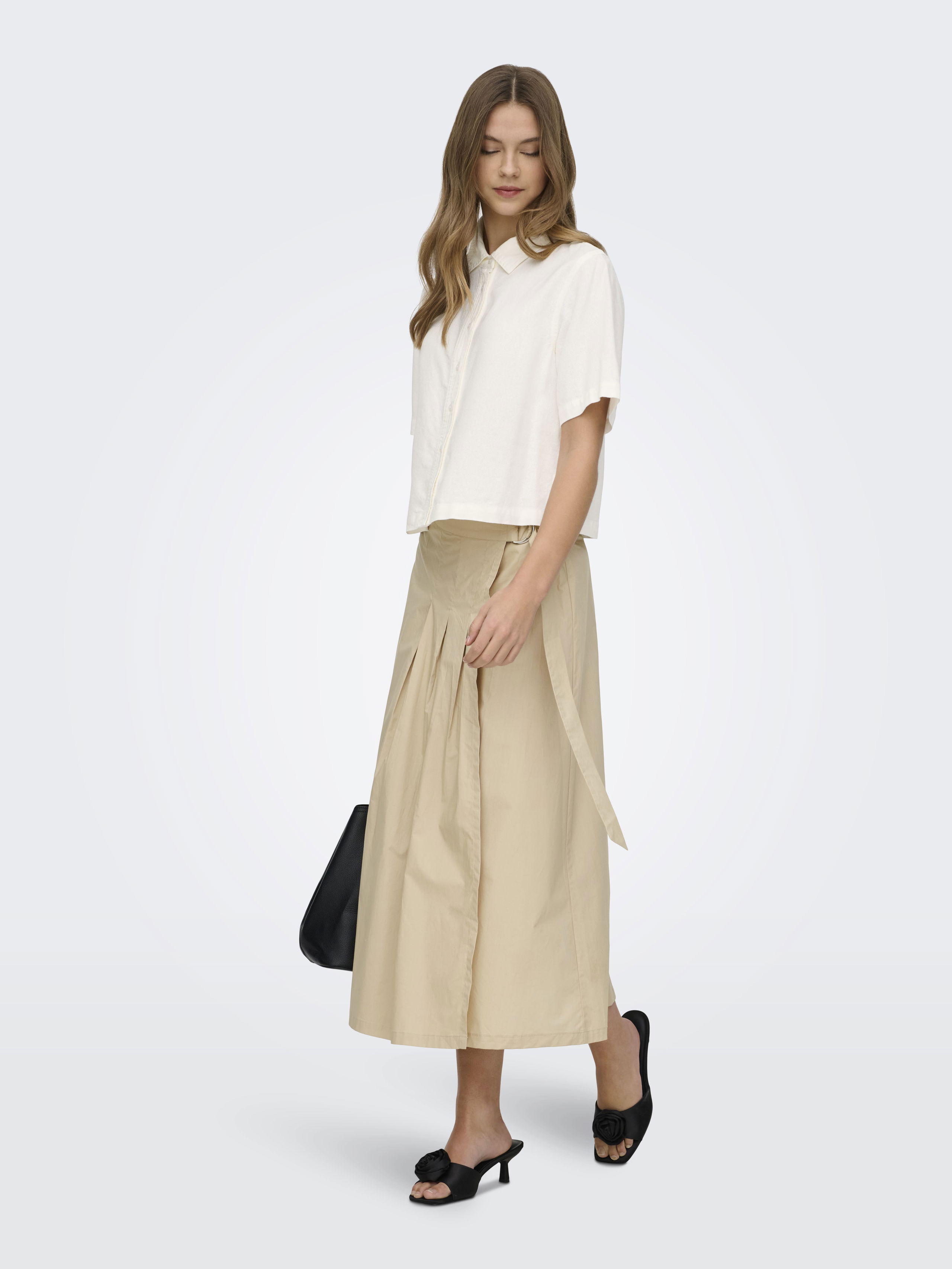 ЖЕНЩИНЫ - Женская Рубашка С Коротким Рукавом Cloud Dancer  