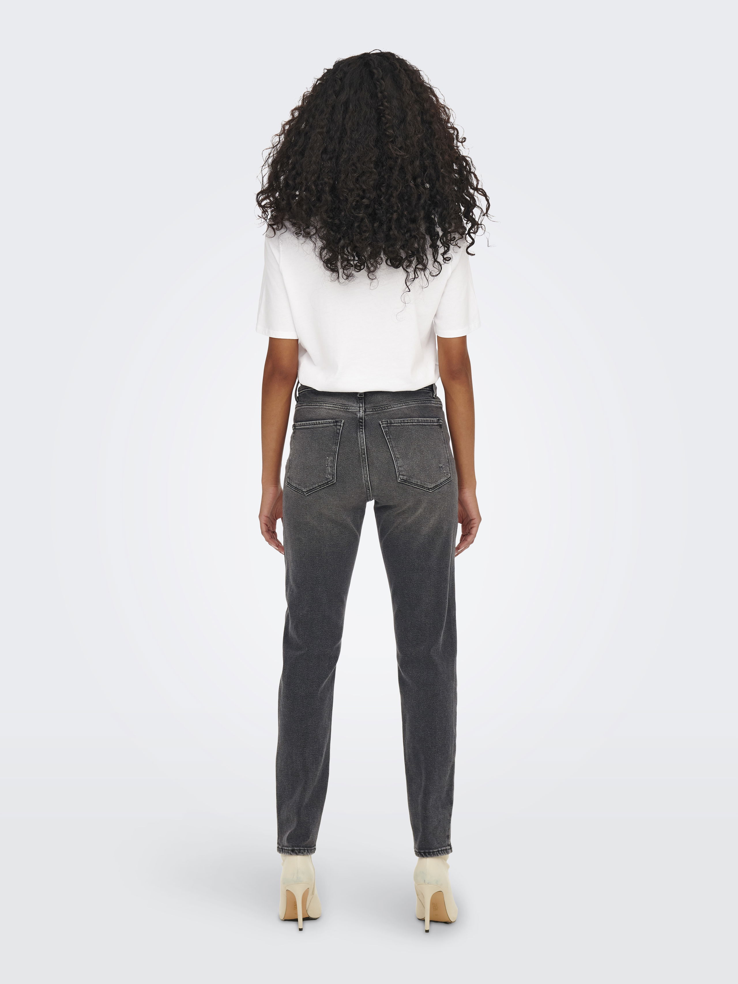 JEANS - Only Blugi Gri Inchis EMILY Straight Femei