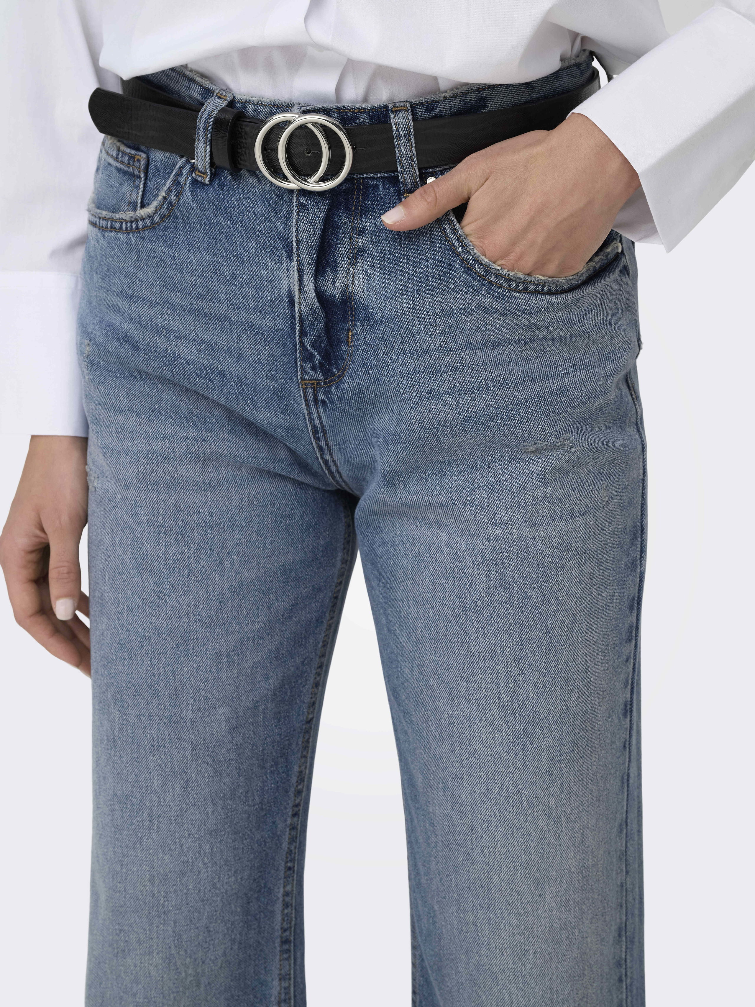 FEMEI - Blugi Albastri Deschisi Bottom Straight Femei