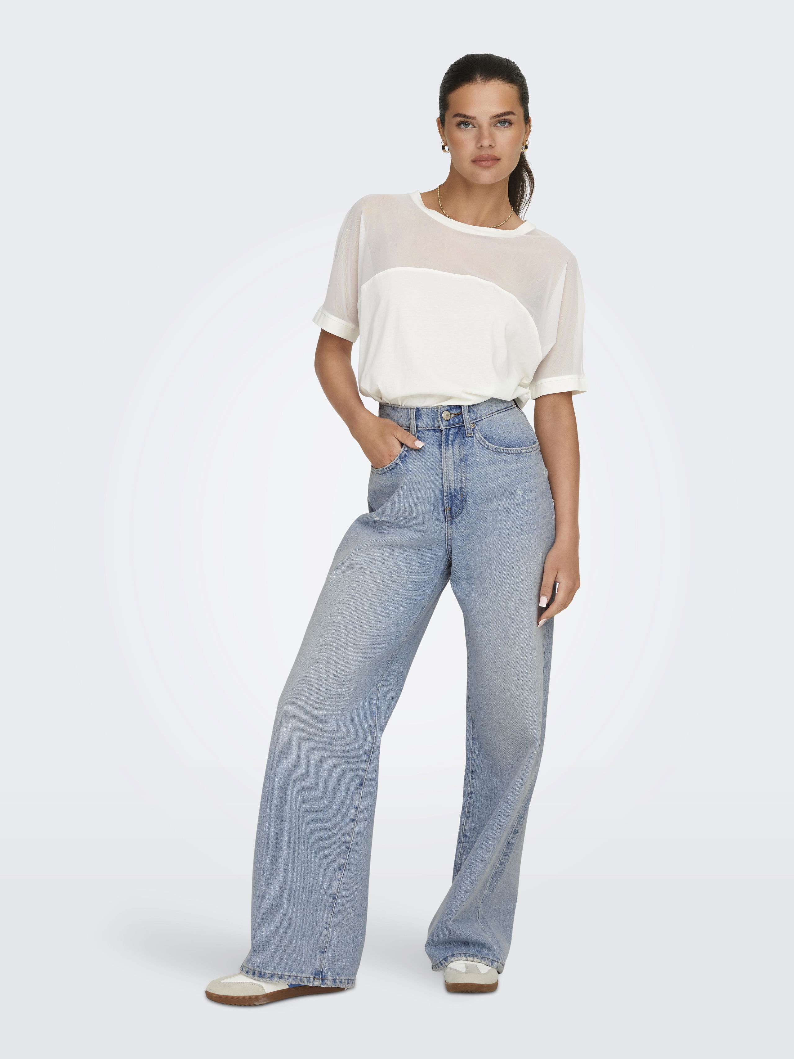 Wide Leg - Only Blugi Albastri Deschisi HOPE Wide Femei