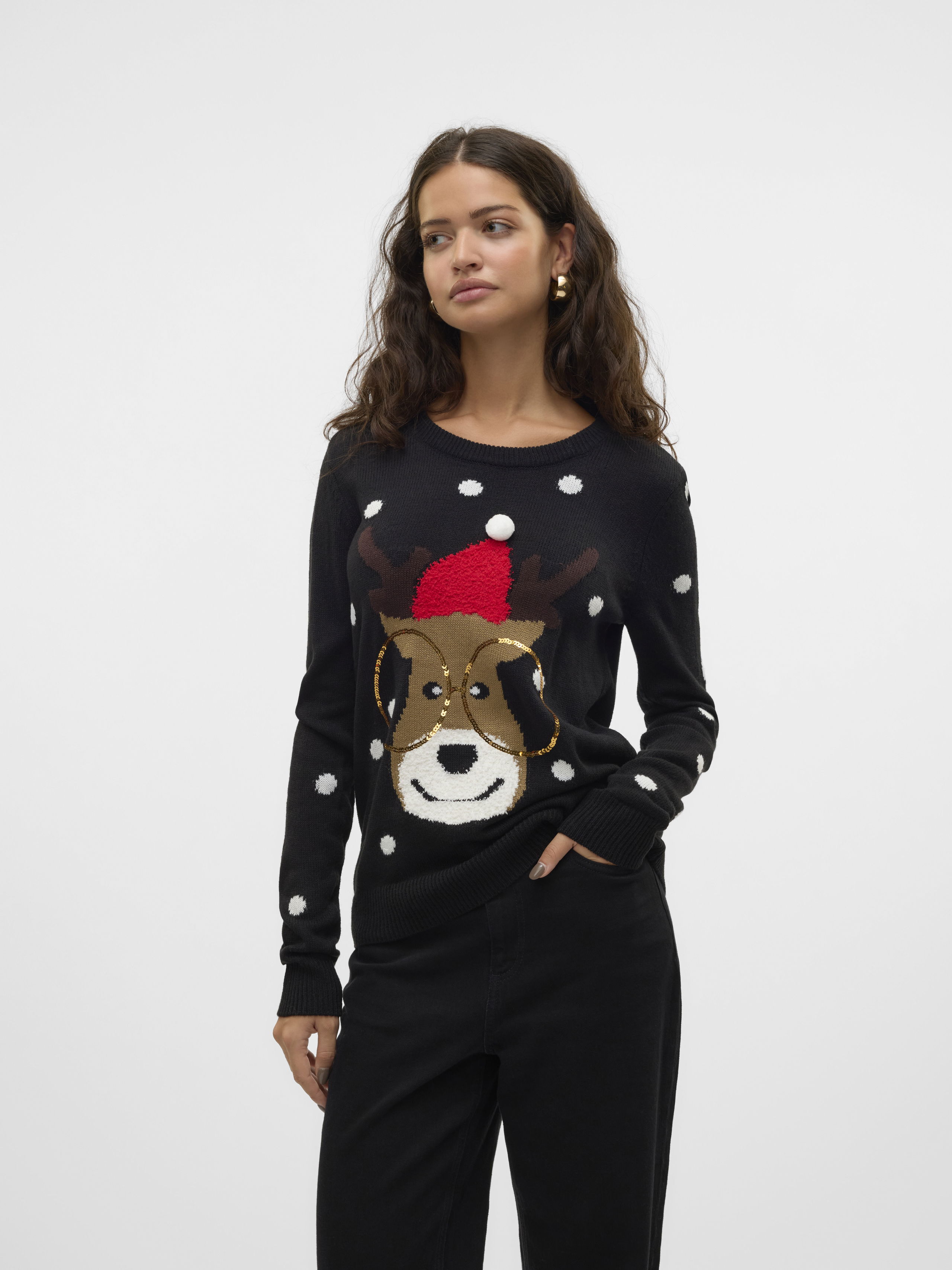 Pulovere si Cardigane - Vero Moda Pulover Negru  Femei