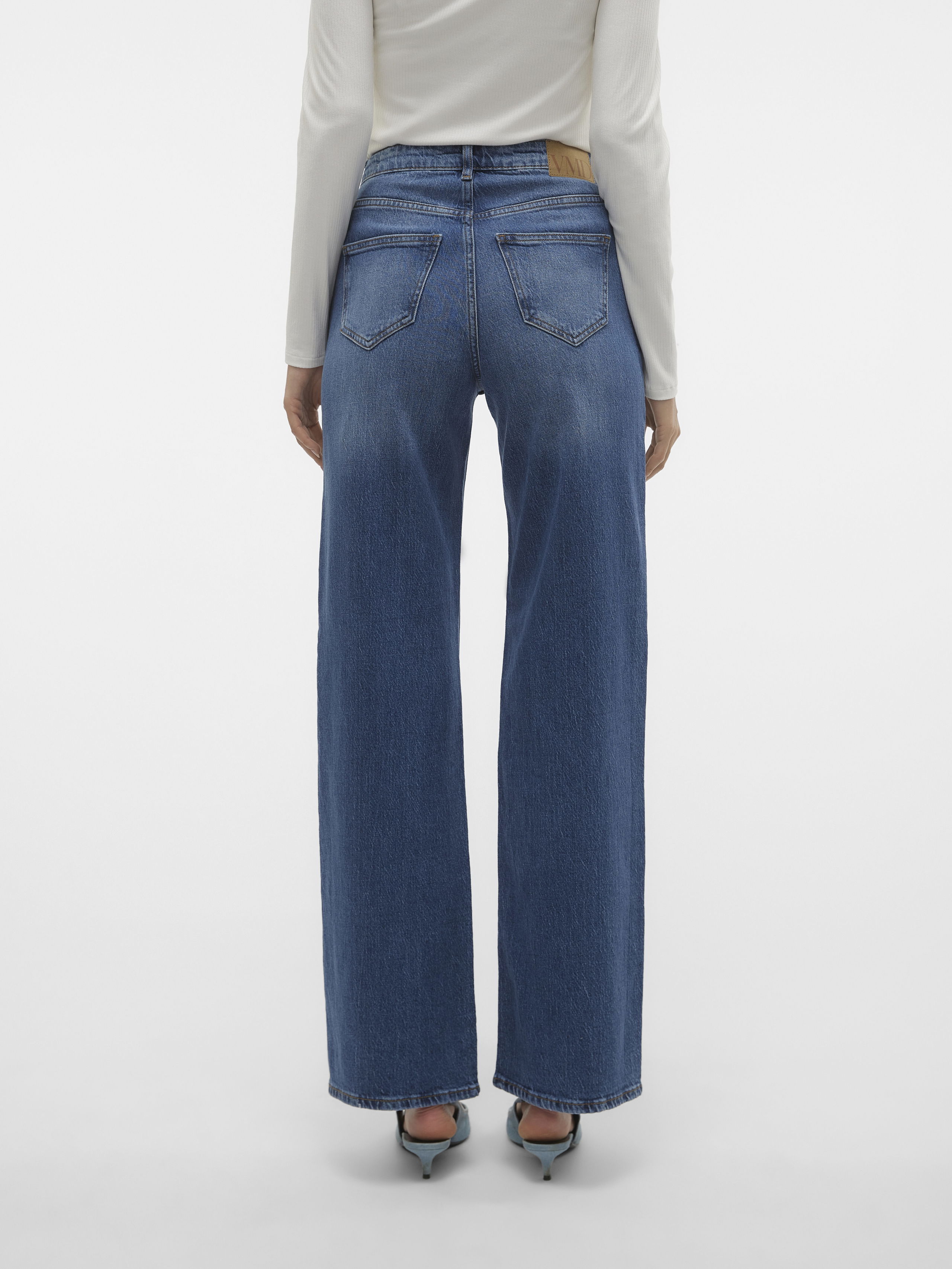 Wide Leg - Vero Moda Blugi Albastri TESSA Wide Femei