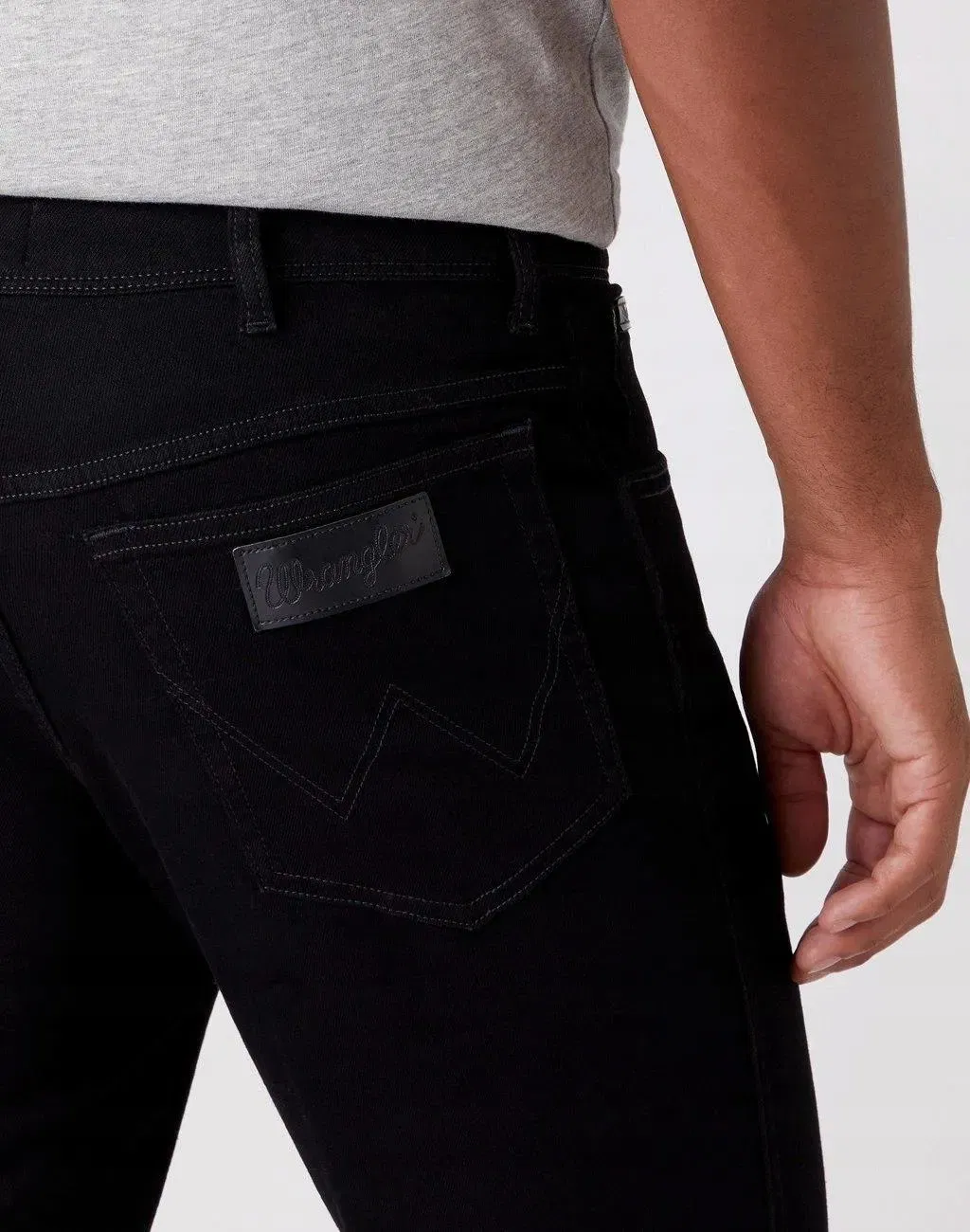 BARBATI - Wrangler Blugi Negri TEXAS SLIM Slim Barbati