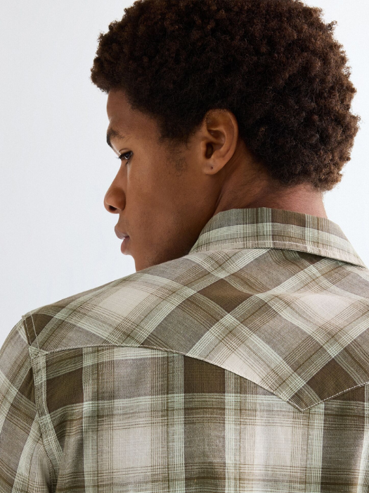 Wrangler Camasa Cafenie Regular Barbati [4]