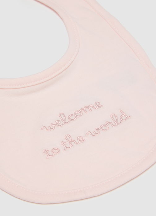 Нагрудник Для Девочек Розовое 0-9 Месяцев [2]