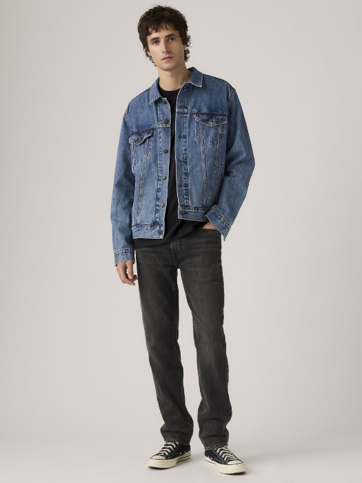 Blugi Gri Inchis 502 Tapered Barbati [5]