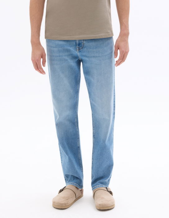 Blugi Albiți Straight Barbati [2]