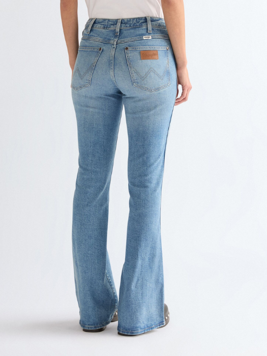 Blugi Albastri MONTANA Flare Femei [3]