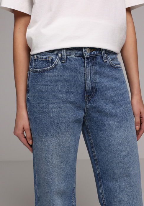 Blugi Albastri 970 BERRY Wide Leg Femei [5]