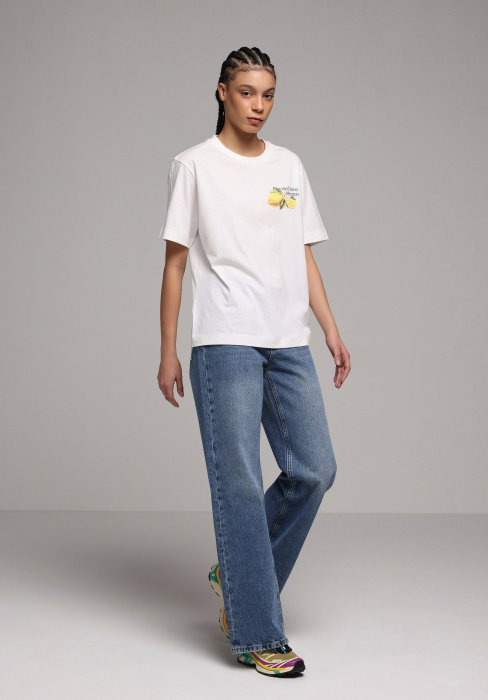 Blugi Albastri 970 BERRY Wide Leg Femei [2]