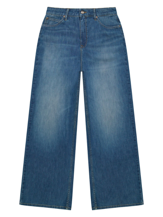 Blugi Albastri STELLA High Waist Wide Leg Femei [6]