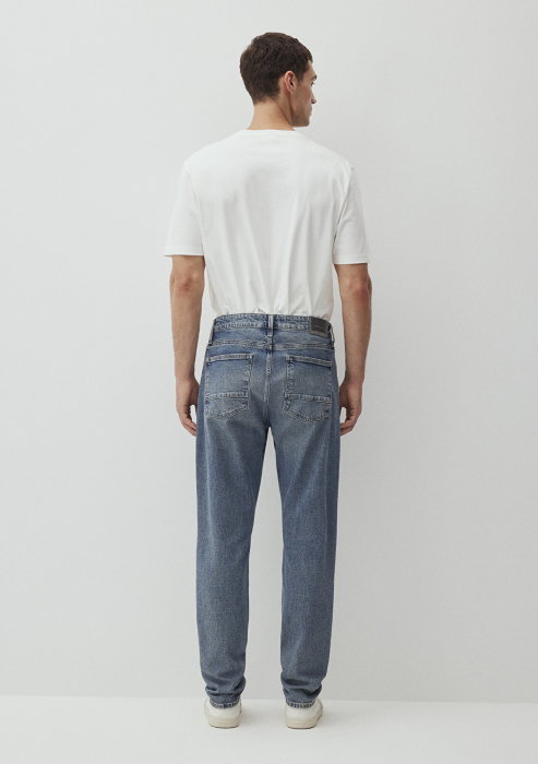 Blugi Albastri Milan Tapered Barbati [5]