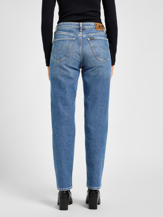 Blugi Albastri CAROL High Rise Straight Femei [4]