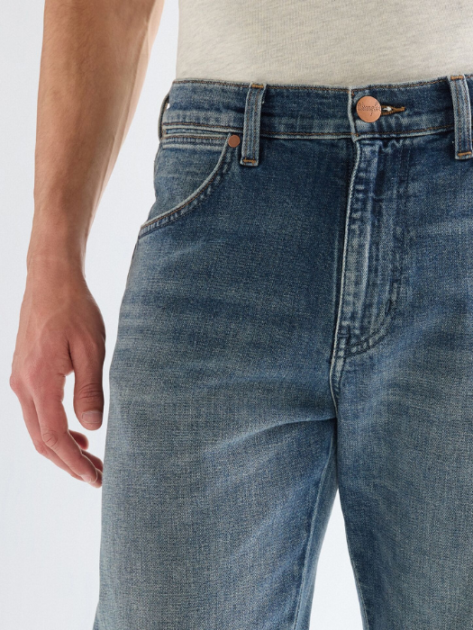 Blugi Albastri FRONTIER Relaxed Straight Barbati [4]