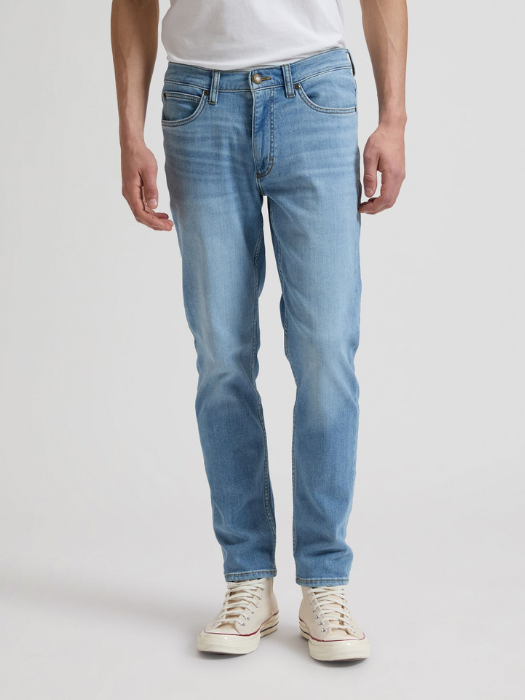 Blugi Albastri Deschisi RIDER Slim Straight Barbati [2]