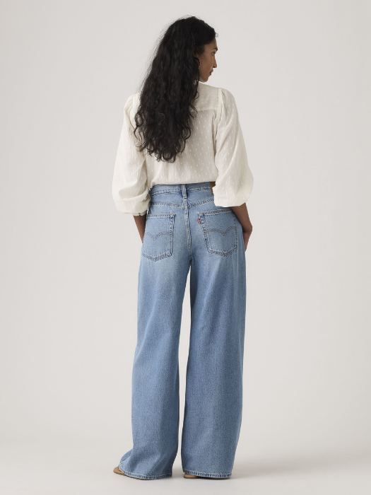 Blugi Albastri Xl Straight Loose Straight Femei [5]