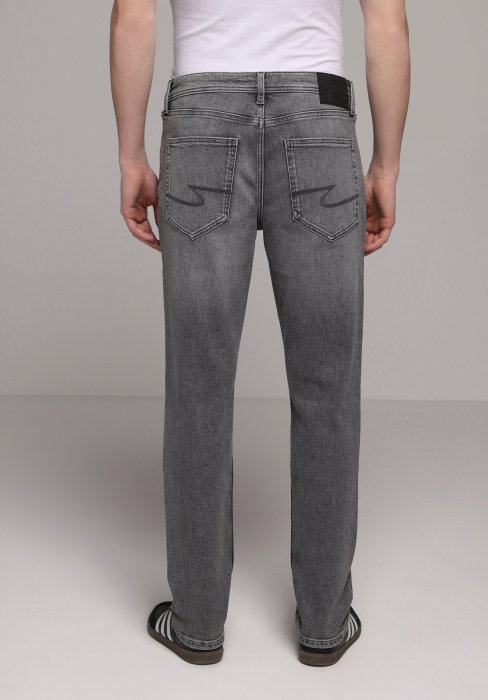 Мужские Джинсы Тёмные Серые 044 KARL Straight [2]