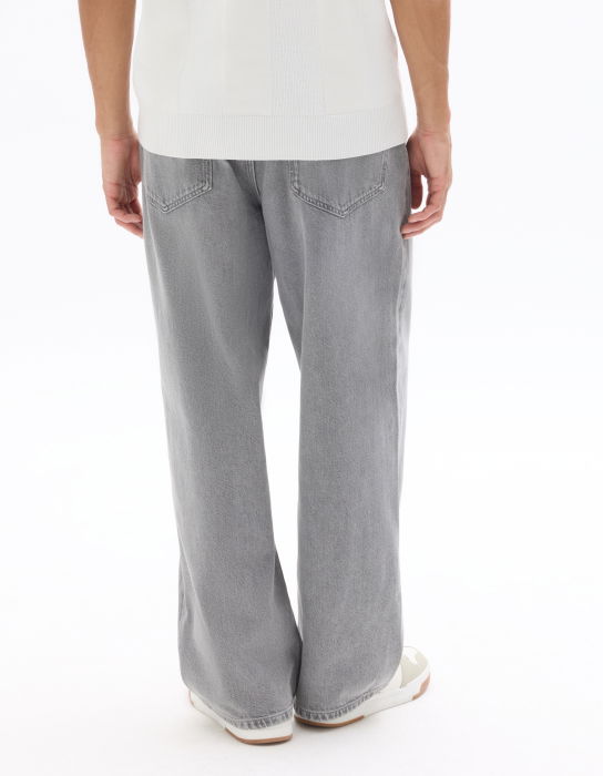 Blugi Gri Deschis Bottom Baggy Barbati [3]