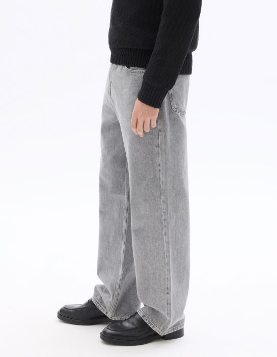 Blugi Gri Deschis Bottom Baggy Barbati [4]