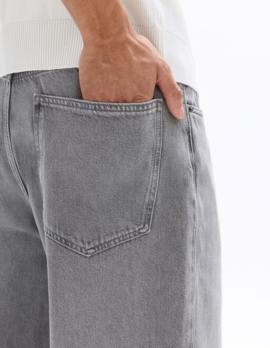 Blugi Gri Deschis Bottom Baggy Barbati [5]