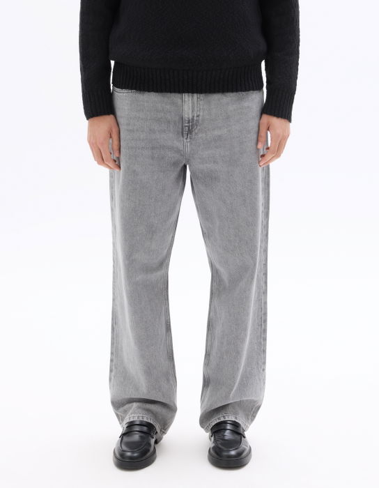 Blugi Gri Deschis Bottom Baggy Barbati [2]