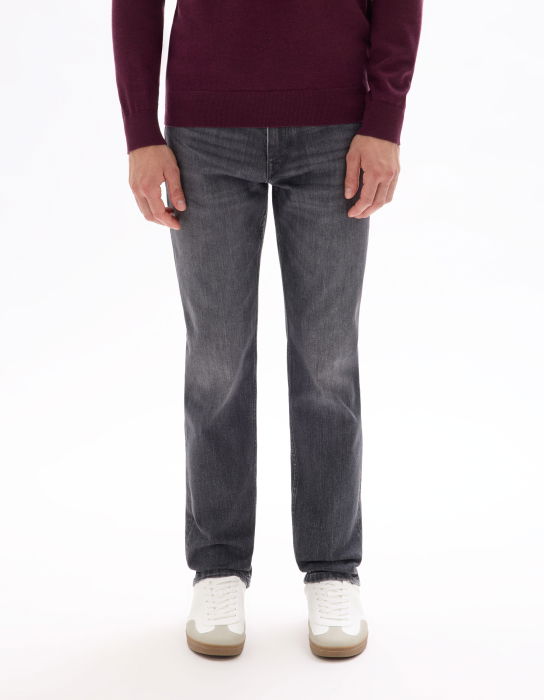 Blugi Gri Inchis C15 Straight Barbati [2]