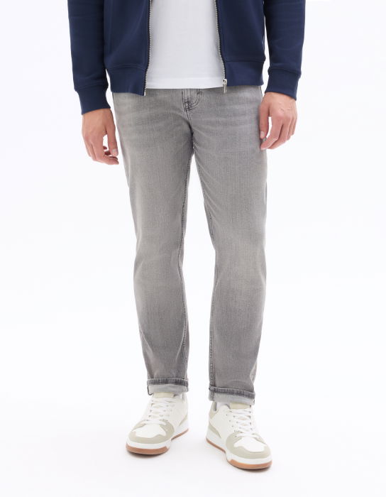 Blugi Gri Deschis Bottom Slim Barbati [2]