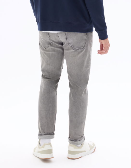 Blugi Gri Deschis Slim Barbati [3]