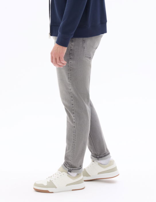 Blugi Gri Deschis Bottom Slim Barbati [4]